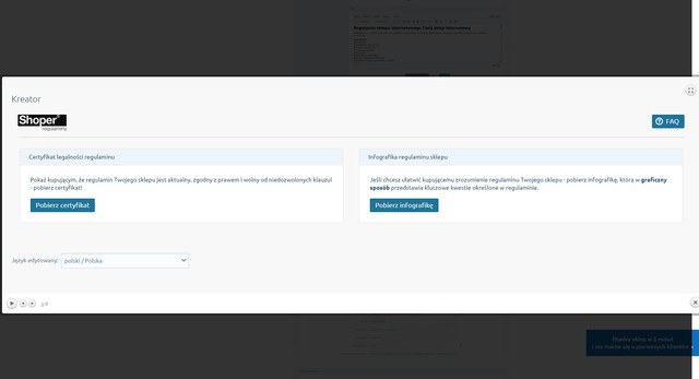 Certyfikat i Infografika