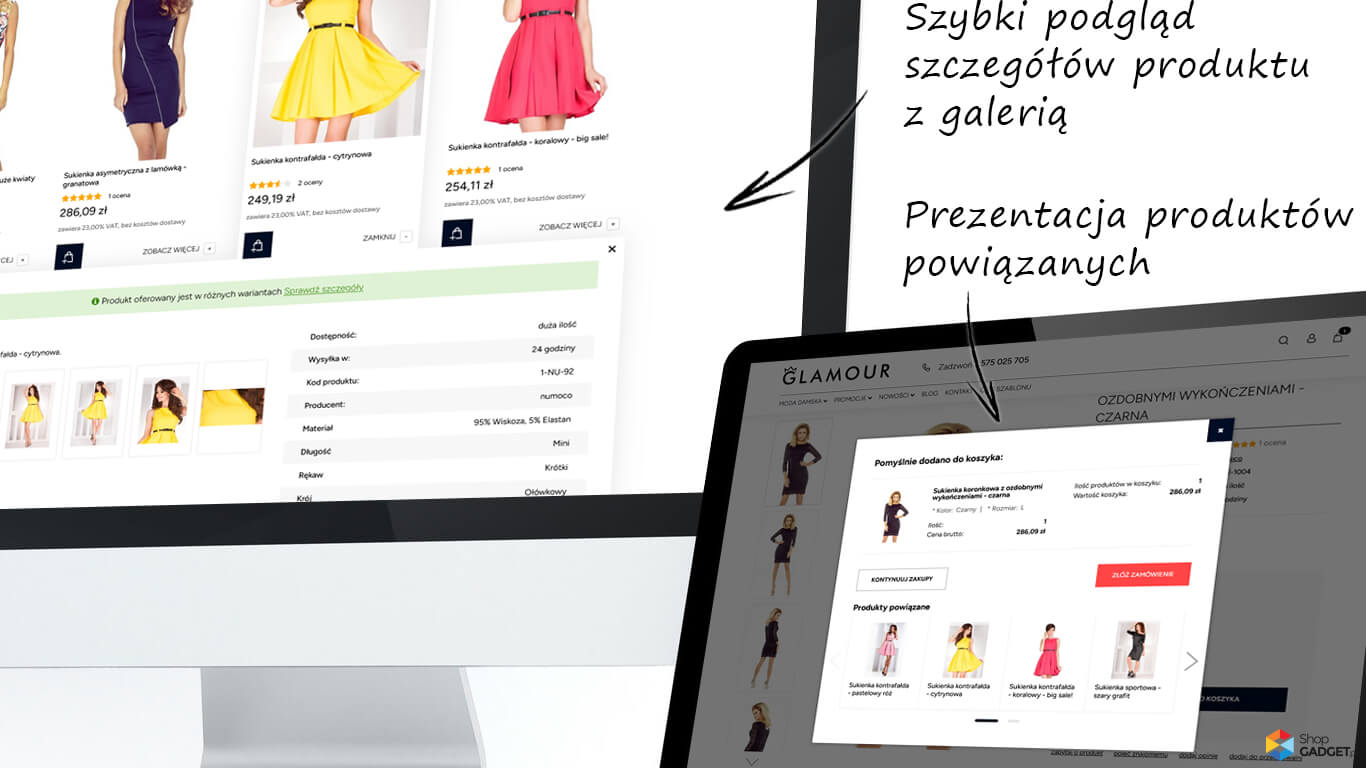 Glamour - Rozszerzona lista produktów