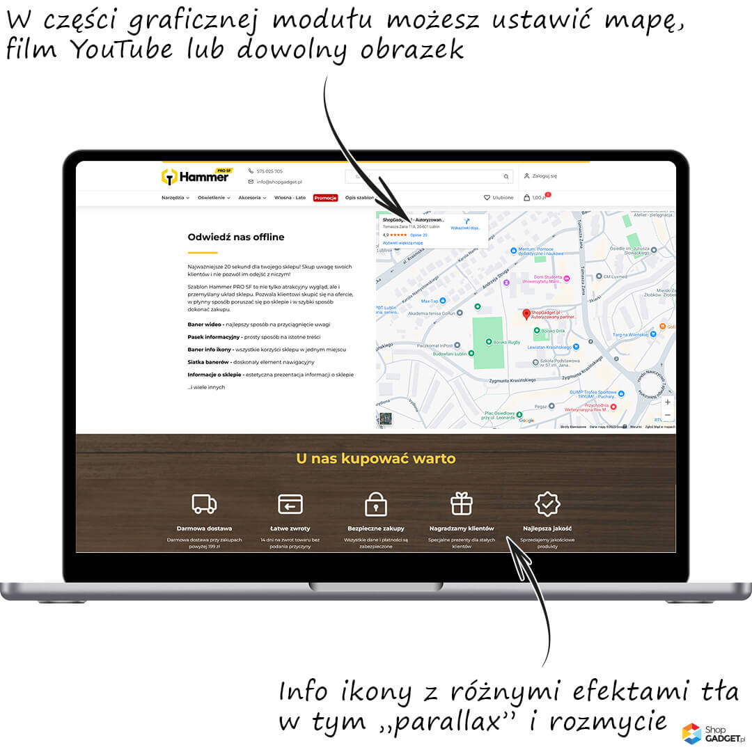 Multi treści i Info ikony