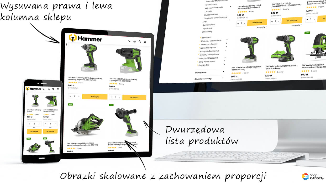 Hammer. Wsparcie dla urządzeń mobilnych